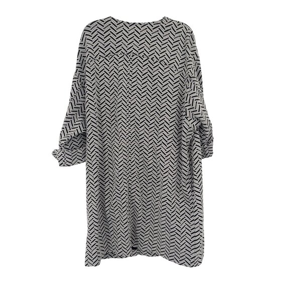 Chicos 3 Womens jacquard Chevron knit  Jacket Size XL pockets - Picture 4 of 7